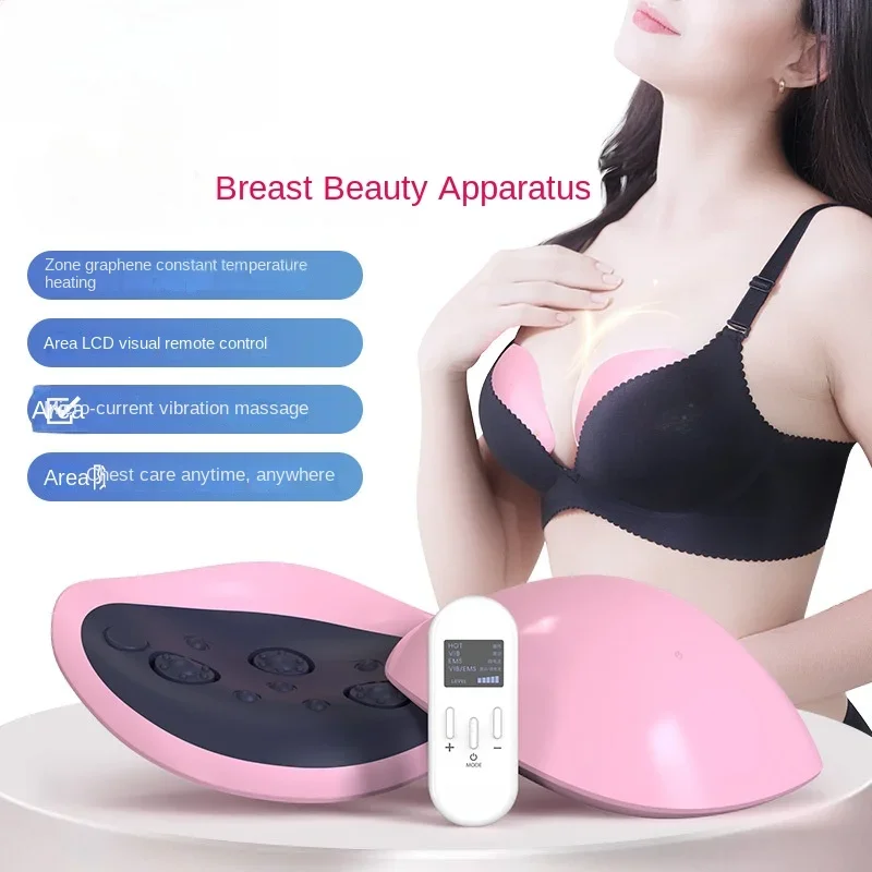 Graphene Temperature Heating Wireless Breast Beauty Instrument Kneading Micro-current Chest Care Breast Enhancement Instrument