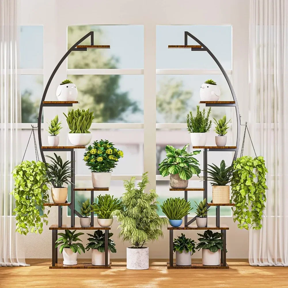 Plant Stand Half-Moon Shape Rack Living Room Stand for Flowers Free Shipping Shelf Large Holder Display Shelf Flowerpot Racks