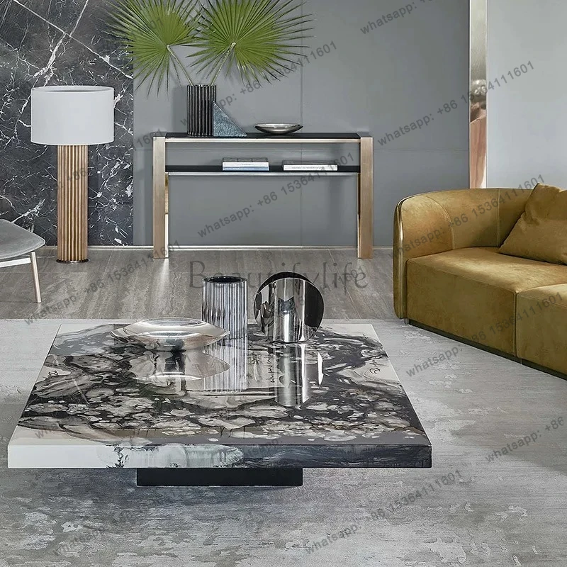 jj4 Hand-painted Art Coffee Table Design Living Room Table