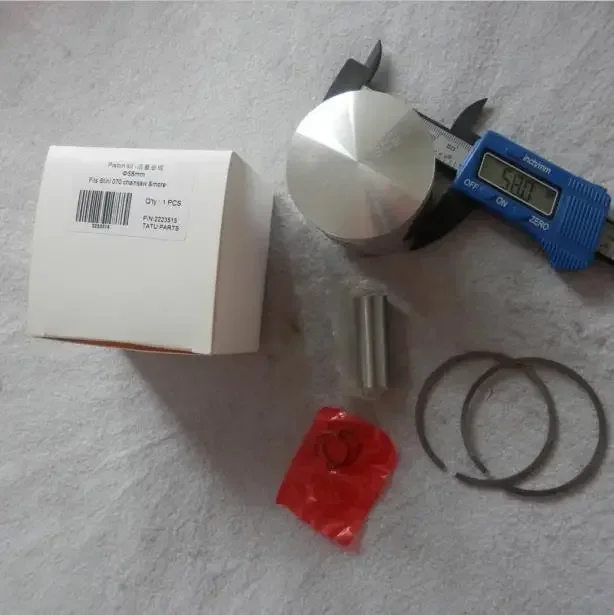 2 SETS MS070 PISTON KIT 58MM FOR STIHL MS720 760 090 105CC CHAINSAWS CYLINDER KOLBEN RINGS PIN CLIPS ASSEMBLY 11060302003