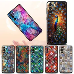 Mandala flower totem Phone Case For Samsung Galaxy S24 S23 S22 Ultra S20 S21 FE 5G S10 S9 Plus S10E S8 S7 Soft Silicone Cover