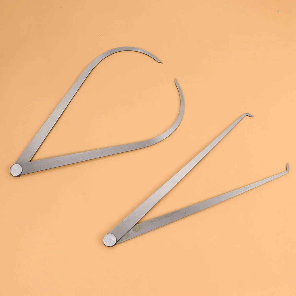 

2Pcs 400Mm Measuring Caliper Set with Locking Feature One Hand Operation for Cylinder Inner Outer Diameter Measurement