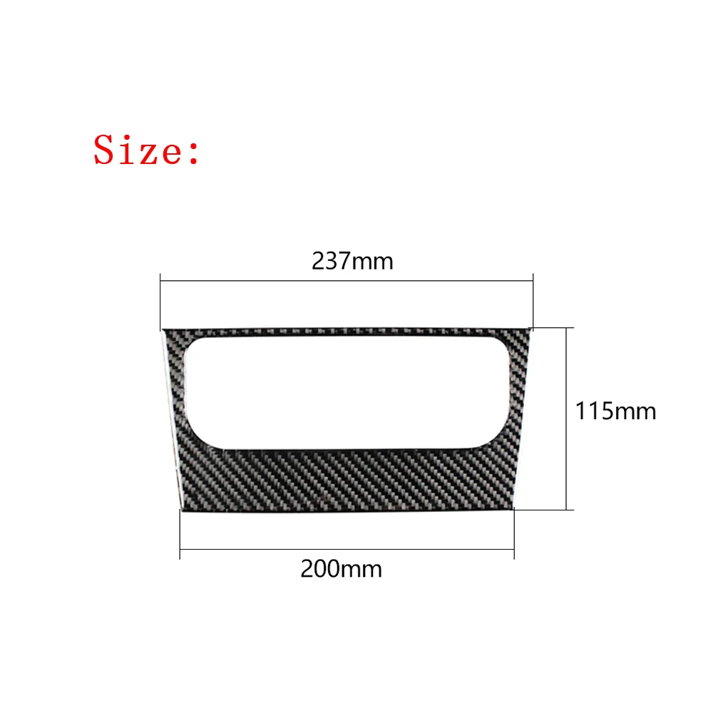 For VW Golf 6 R MK6 08-12 Auto Carbon Fiber Interior Decoration Center Console AC Panel Sticker Trim Cover Accessoire Voiture