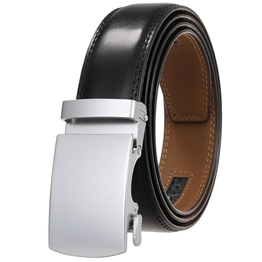 Männer Gürtel Echtes Leder Strap Männlich Bund Automatische Schnalle Business Gürtel für Männer Hohe Qualität Gürtel Gürtel Für Jeans – Detail 40