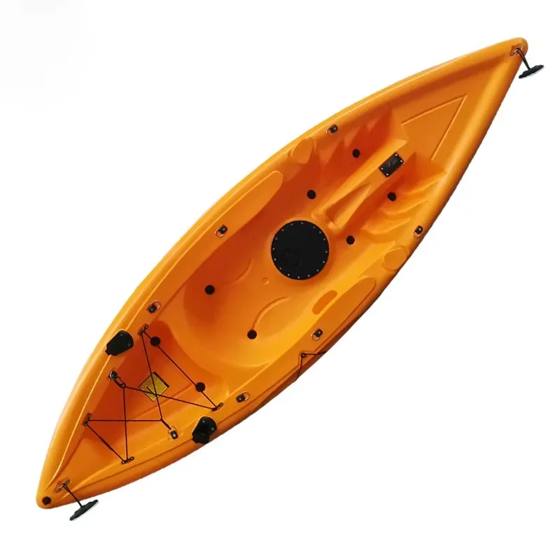 

10ft Single Sit-On-Top Pedal Kayak - Comfortable Drive System for Fishing & Rowing, Durable Plastic Build