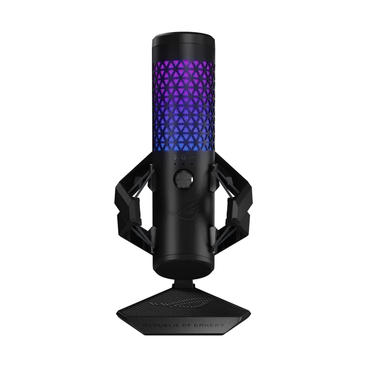 

ROG Carnyx USB Gaming Microphone 25mm Condenser 192 KHz/24-Bit Sampling Rate Aura Sync RGB Lighting For Streaming