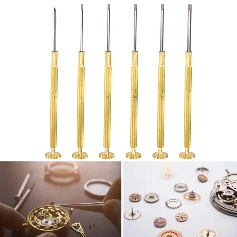 Professional Grade Mini Screwdrivers Brass Handle And Tempered Steel Tips For Detailed Crafting Tasks