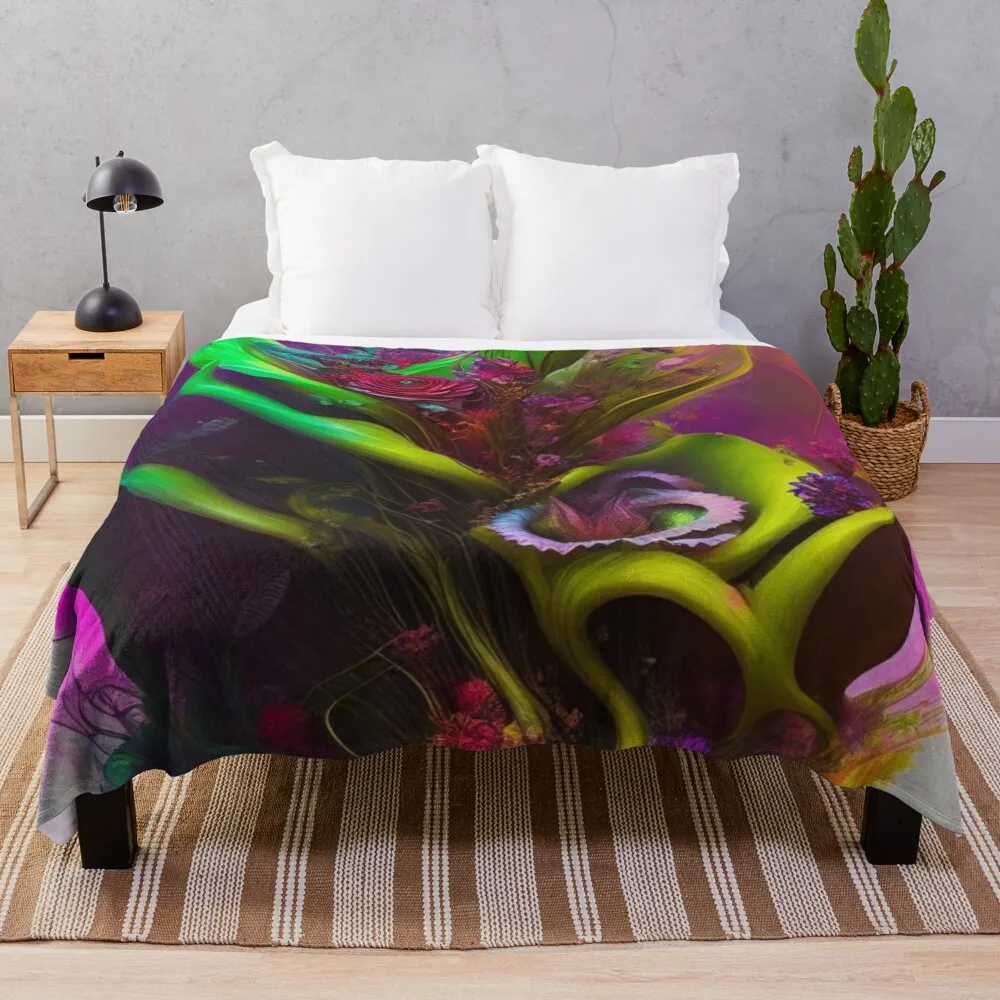 

Floral Explosion series Throw Blanket Bed linens Nap Hairy Fashion Sofas Blankets