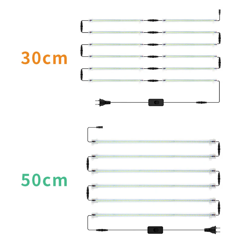 Imagem -02 - Luz Solar Espectro Completo Led Cresce a Luz de Efeito Estufa Phytolamp Plantas Lâmpada para Plântula Flor Cultivo Interior Luzes Crescimento 30cm