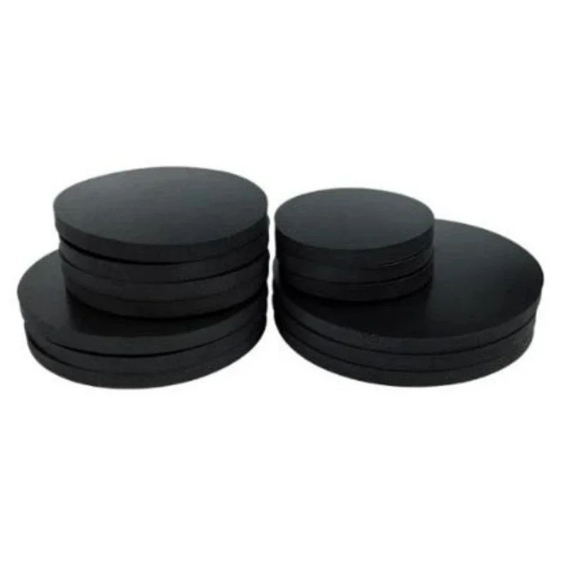 Schwarze, massive, runde Gummidichtung, 4 mm, 5 mm dick, Durchmesser 12–100 mm, für die Reparatur von Rohrflanschen, Wasserhähnen und Ventilen. – Detail 3