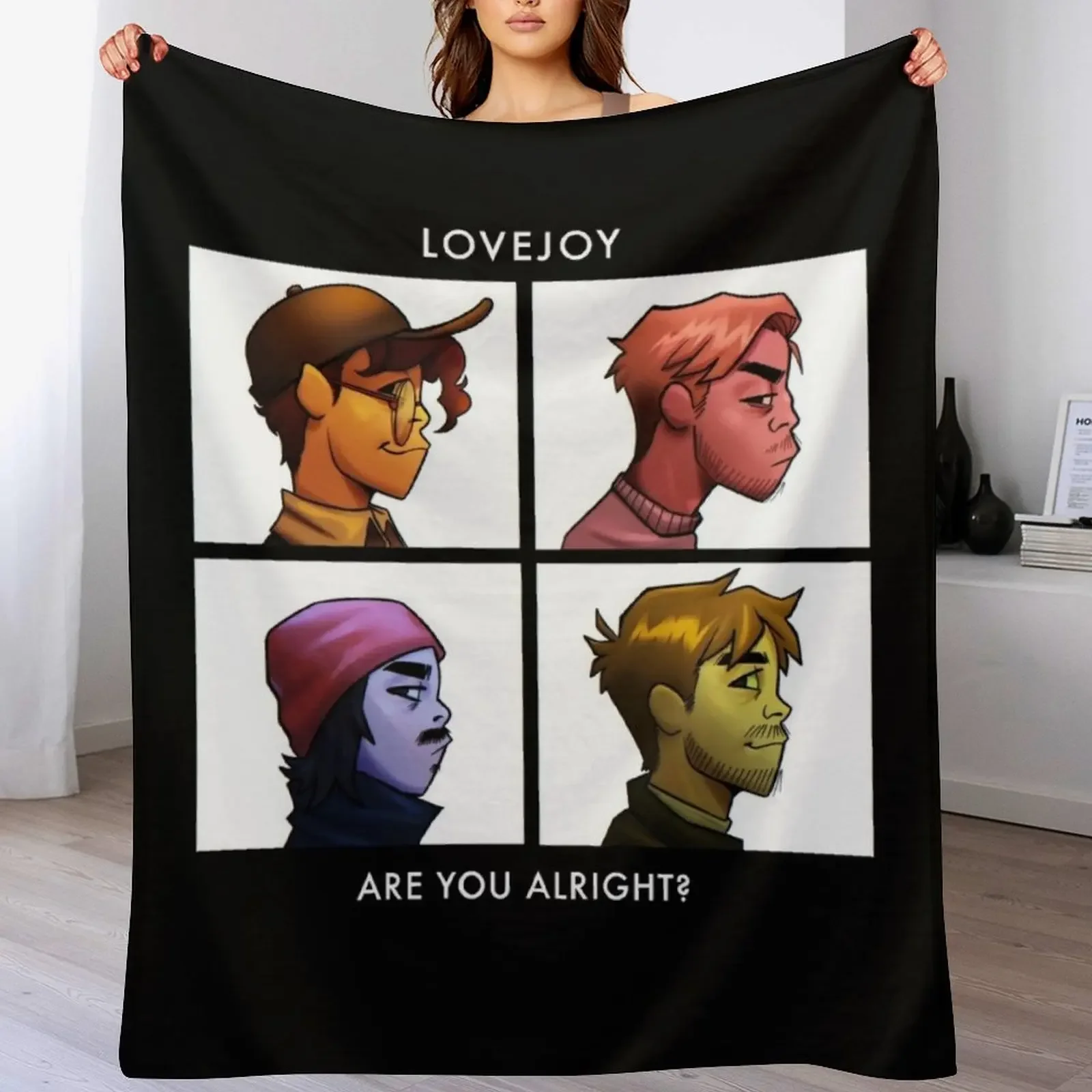 lovejoy band tshirt - lovejoy band hoodies - lovejoy band sticker Throw Blanket Furrys Polar valentine gift ideas Blankets