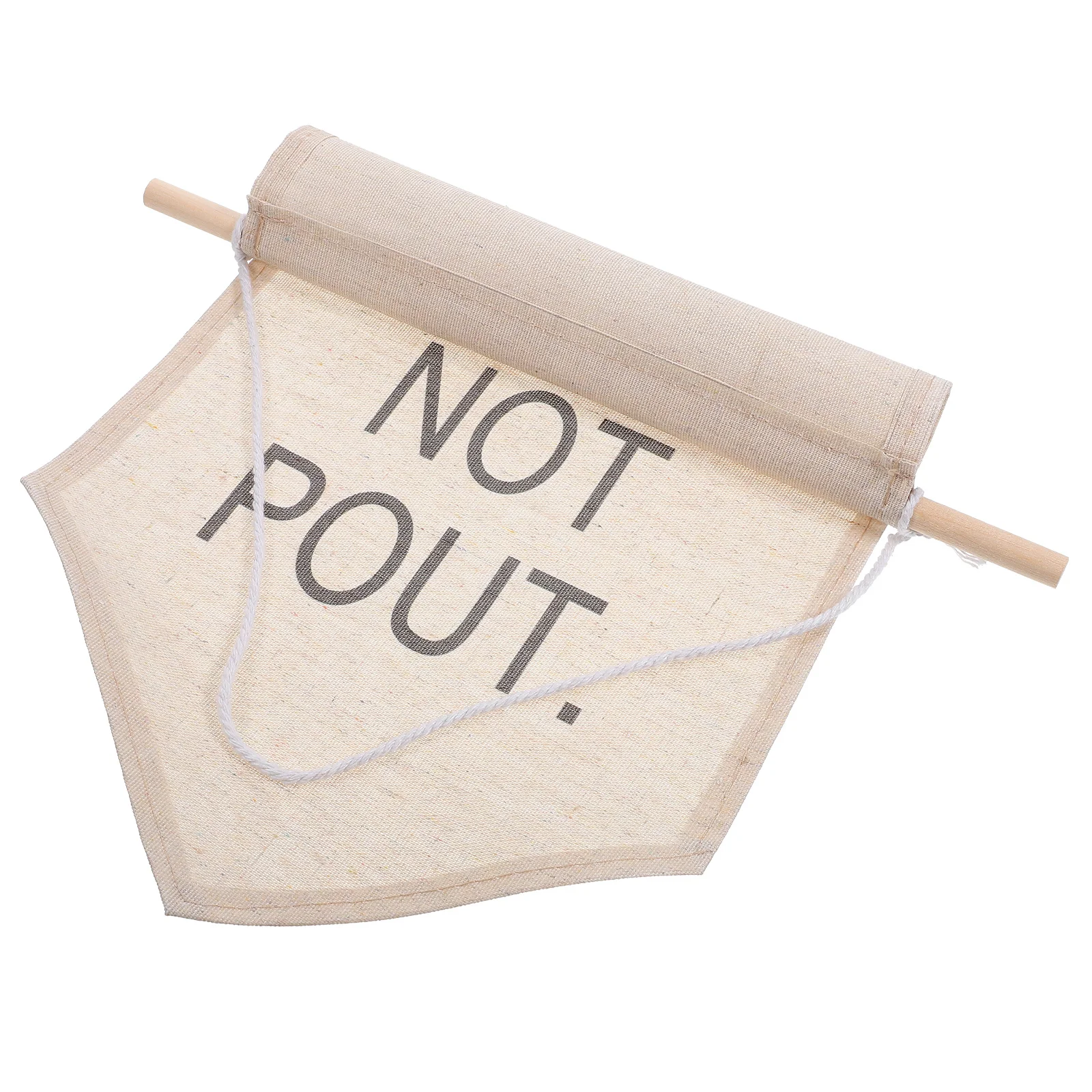 

Better Not Pout Wall Banner Canvas Hanging Pennant Home Office Decor Festive Atmosphere Room Decoration Better Not Pout Banner