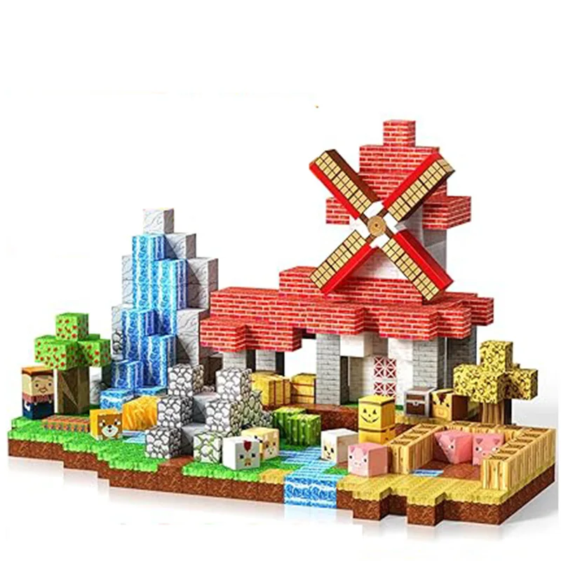 25-200 مكعبات بناء مغناطيسية، مجموعة ألعاب تعليمية حسية جذعية مبتكرة، ألعاب للشباب في الهواء الطلق