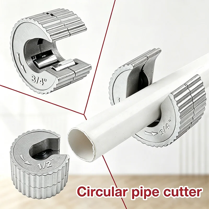 New Round Pipe Tube Cutter Aluminium Alloy Body Self Locking for Copper Tube Aluminium PVC Plastic Mini Round Pipe Cutter Tool