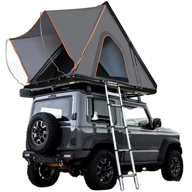 

Hard shell roof top tent classic type triangle thickness fabric Waterproof Roof car tent