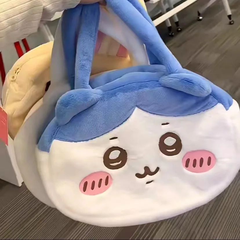 MINISO-Mochila Chiikawa Plush, Bolsa Crossbody Kawaii, Bolsa de Ombro, Armazenamento Multiuso, Presente, Acessórios Anime, Novo