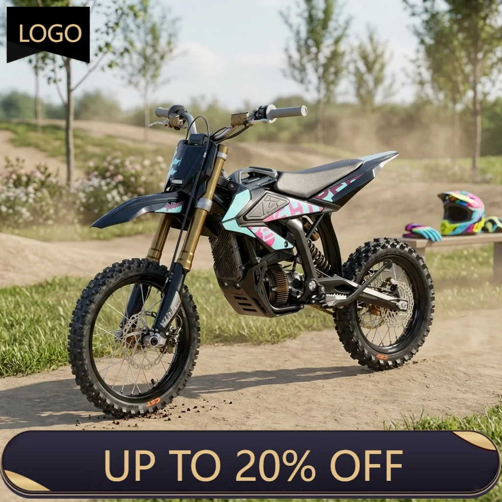 QQA 2026 Hyper Bee 39KG 8000W 65km/h Smart GPS T-box Remote Control, Battery Safe, Electric Off-Road Motorcycle