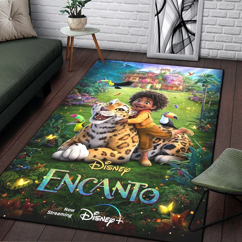 Encanto Cartoon Carpet Rug for Living Room Bedroom Decoration Picnic Camp Kitchen Carpet Crawling Carpet Decoration