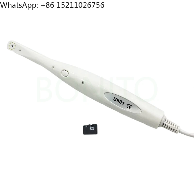 Dental 8-led Wired Intraoral Camera With 8gb Sd/tf Memory Card Tv / Av Intra Oral Camera Solar Cam