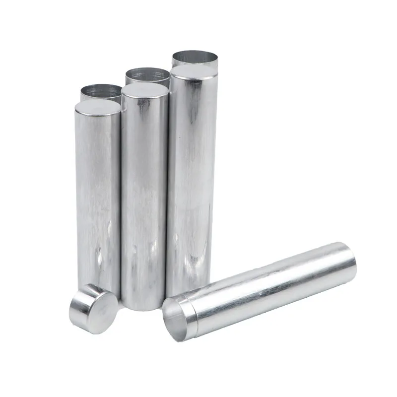 Tubo de aluminio vacío para odontología, cartuchos de aluminio con diámetro de 22mm, 100 piezas, Material de Valplast