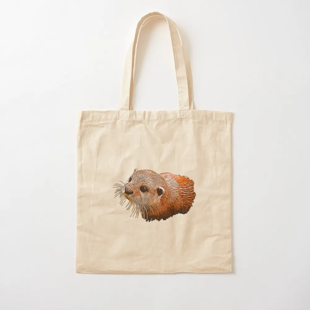 Otter canvas pattern, animal lover outfits, adorable ottershirts Tote Bag Cloth bag the tote bag