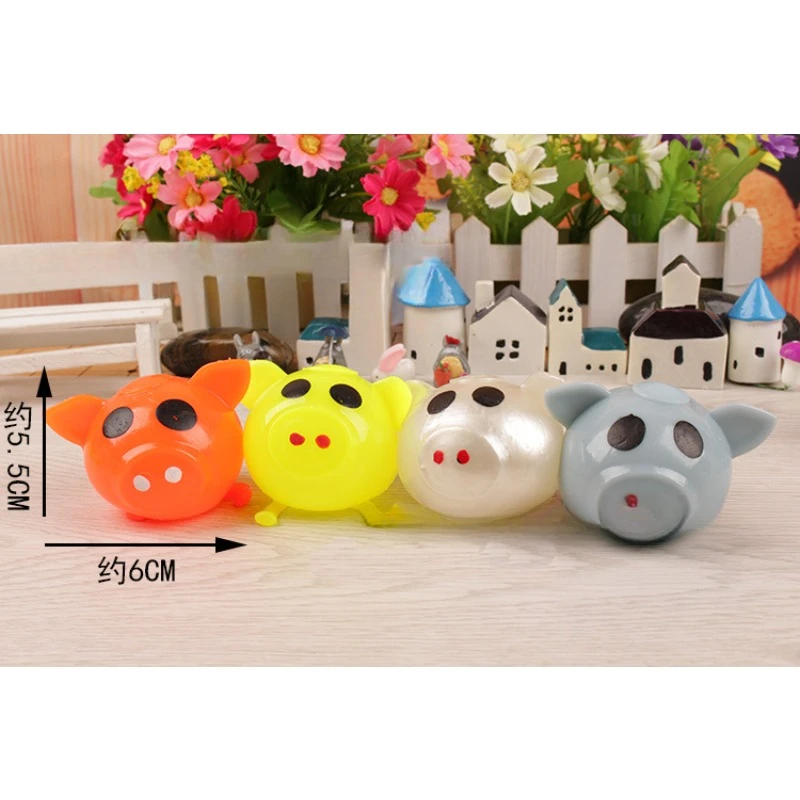 1pcs Vent Piggy Toy Jello Pig Cute Anti Stress Water Pig Ball Vent Toy Decompression Sticky Funny Gift Squeeze Toys