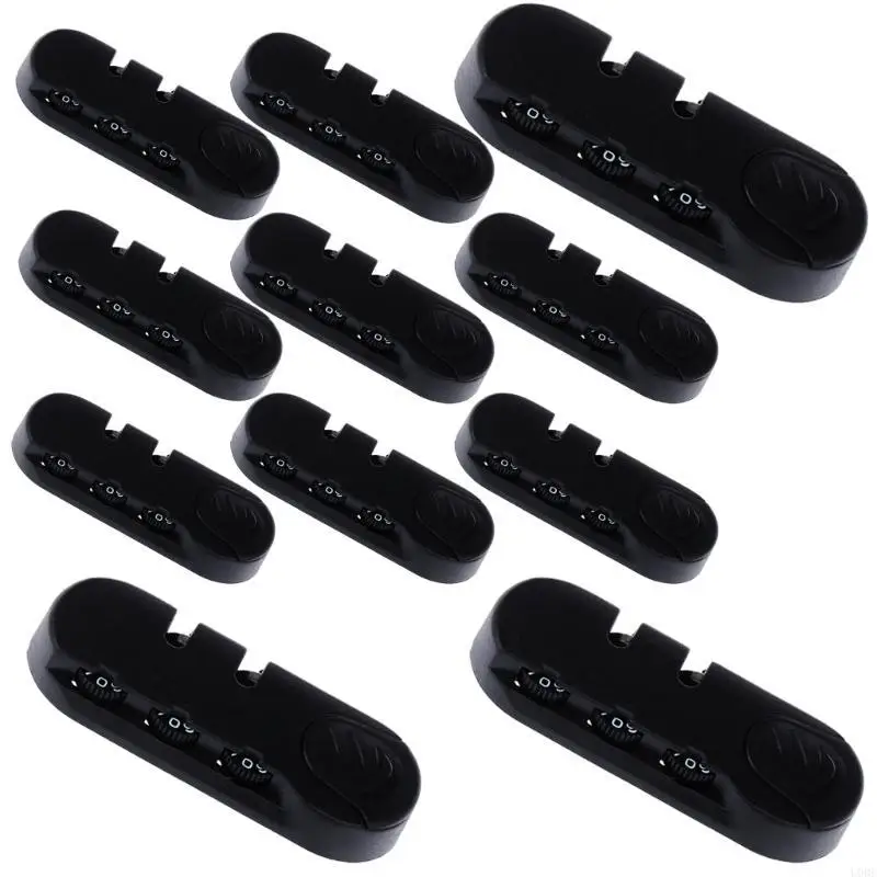   Portable Black Security Lock with Easy Set 3 Digit Code Luggage Repairing Lock