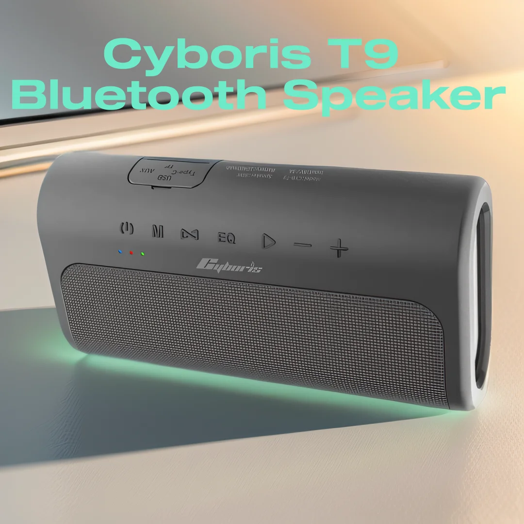 

Cyboris T9 Bluetooth Speaker 80W High Power DSP Subwoofer Wireless Portable TWS Outdoor Bluetooth Speaker Subwoofer Audio System