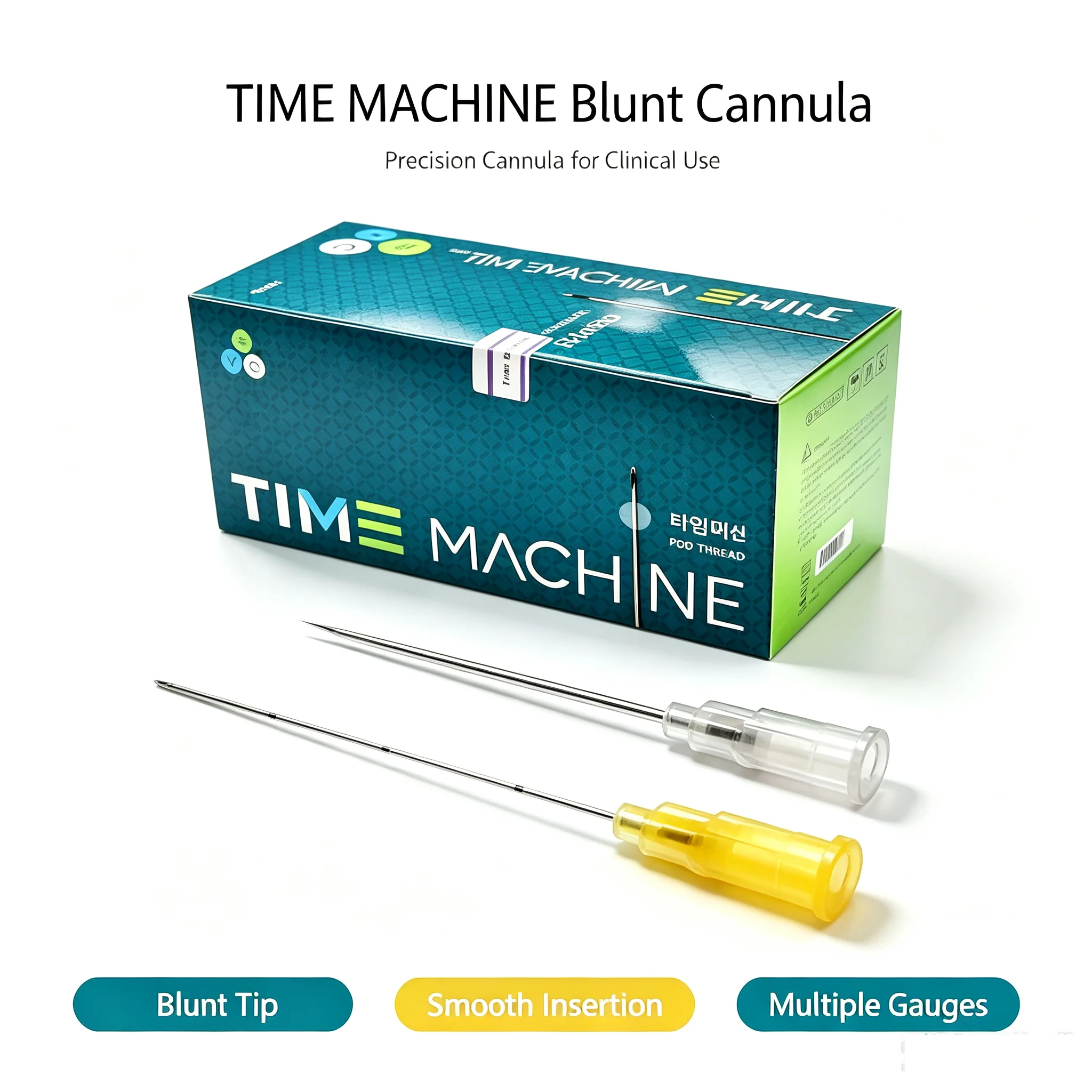 21g 23g 22g 25g  Disposable Fine Micro Cannula Blunt Tip Needle Injection Sculpt Dermal Filler Facial Aesthetics