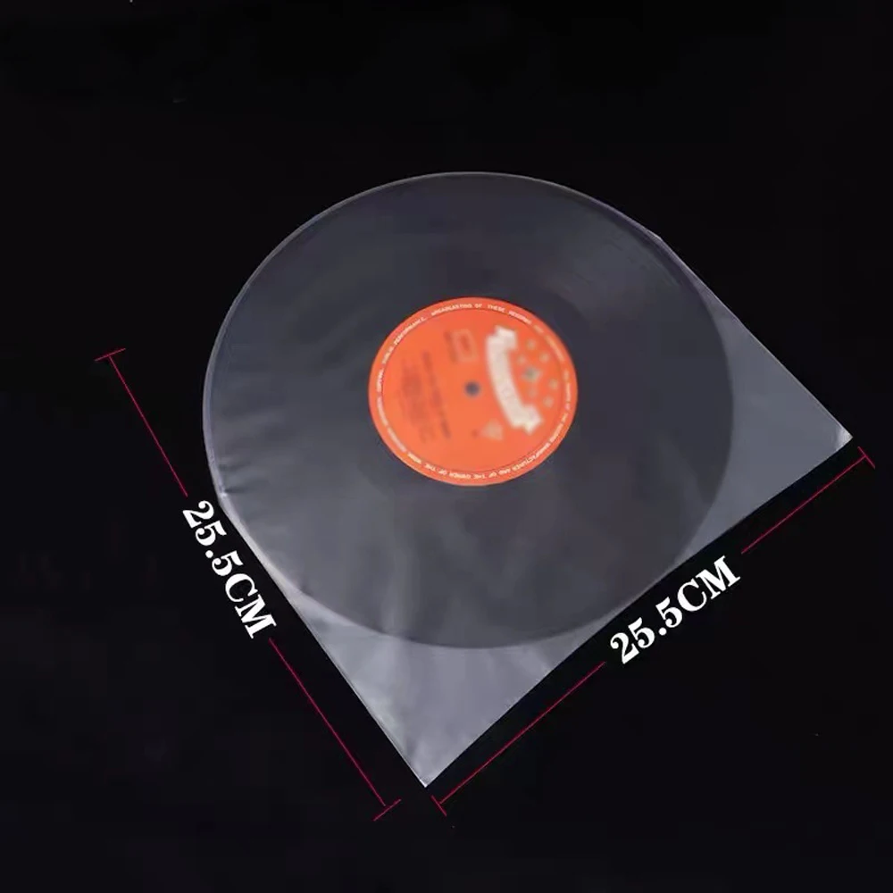 RUITROLIKER 100 шт. 10-дюймовые антистатические внутренние рукава LP, защитные рукава с круглым дном для 10-дюймовых виниловых пластинок