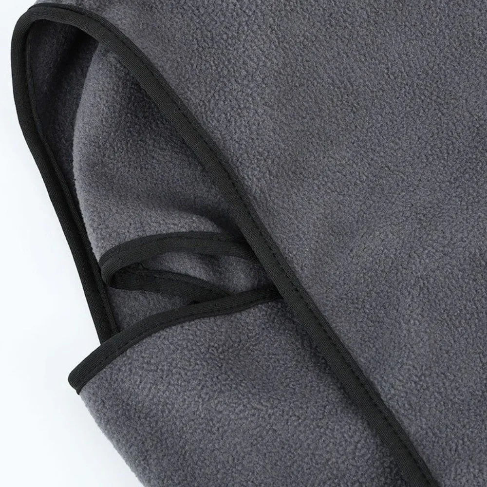 Double Layer Balaclava Cycling Cap Facial Mask Fleece Ski Windproof Cap Windproof Thermal Warm Hat Mask Outdoor Sports