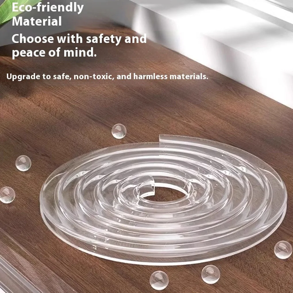 4 미터 9/11/13mm 투명 실리콘 아기 보호 스트립 안티범프 어린이 안전 테이블 가장자리 가구 보호대 코너 보호대