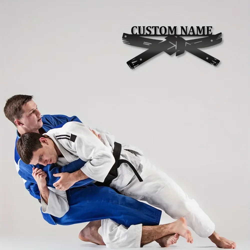 

Настенное искусство тхэквондо премиум-класса на заказ. Эмблема с черным поясом, изготовленная утюгом, идеальный рождественский подарок для любителей боевых искусств.