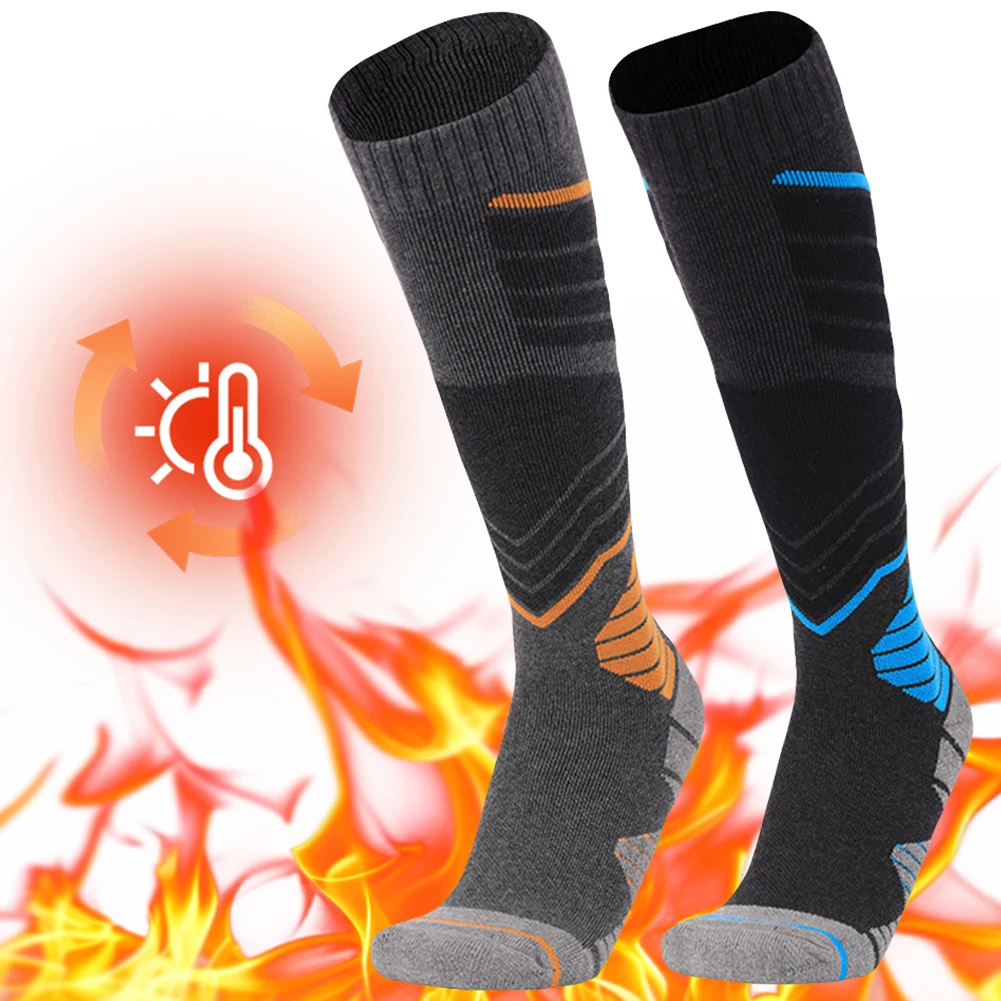 Calcetines de esquí de algodón grueso para deportes, Snowboard, ciclismo, esquí, fútbol, hombres y mujeres, calcetines térmicos de alta elasticidad con absorción de humedad