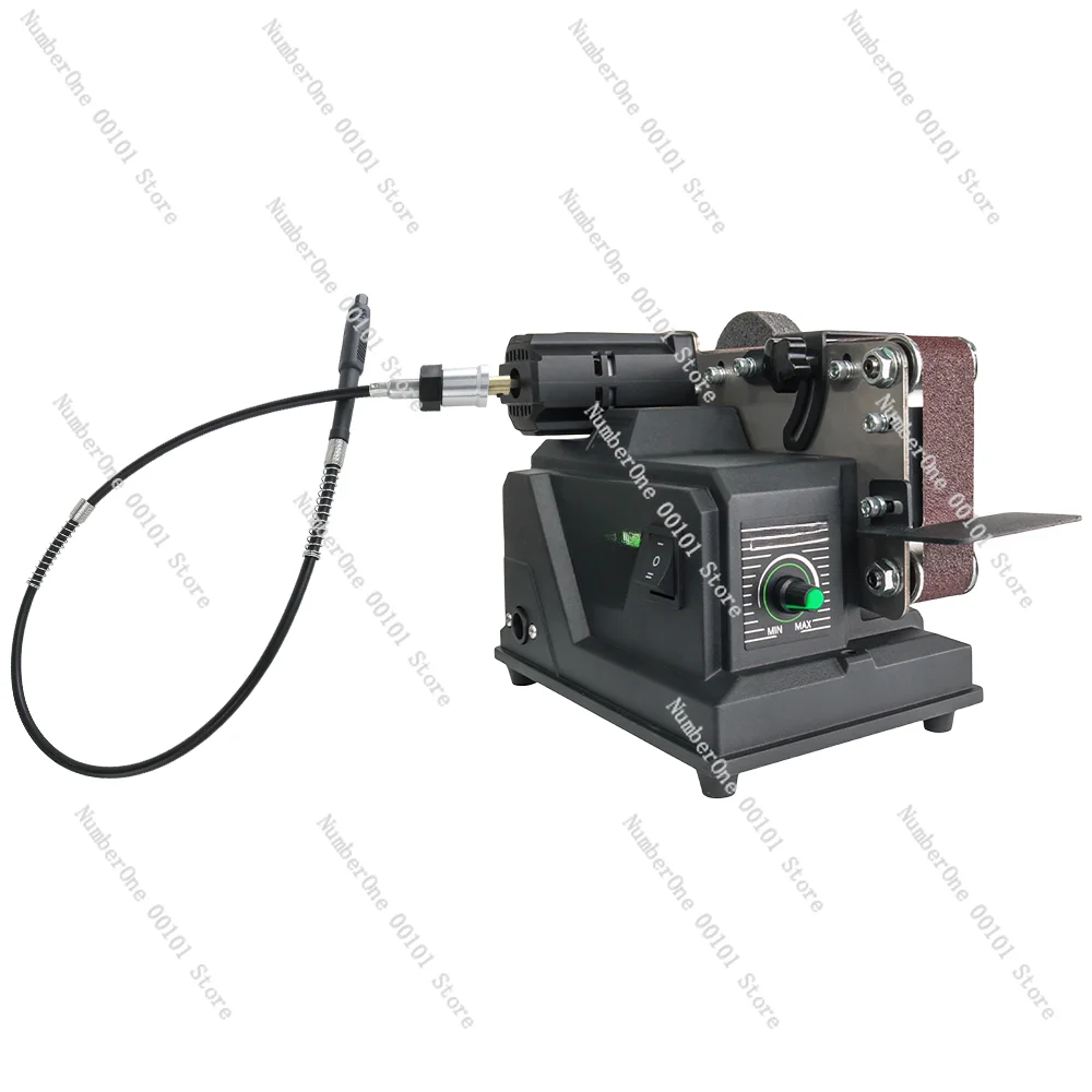 Allsome шлифовальный ленточный мини-станок, электрическая шлифовальная машина 180 Вт с 10 шлифовальными лентами 533*30 мм, подходит для батареи Makita 18 в