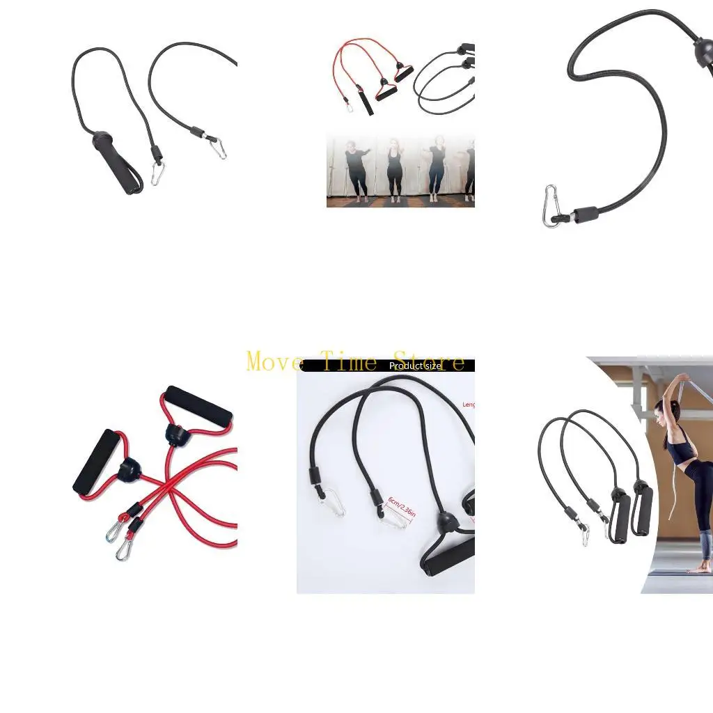 

92ME 2 шт., шаговый эспандер, регулируемый эспандер для упражнений, высокоэластичные степперы, тяговые веревки, аксессуары для