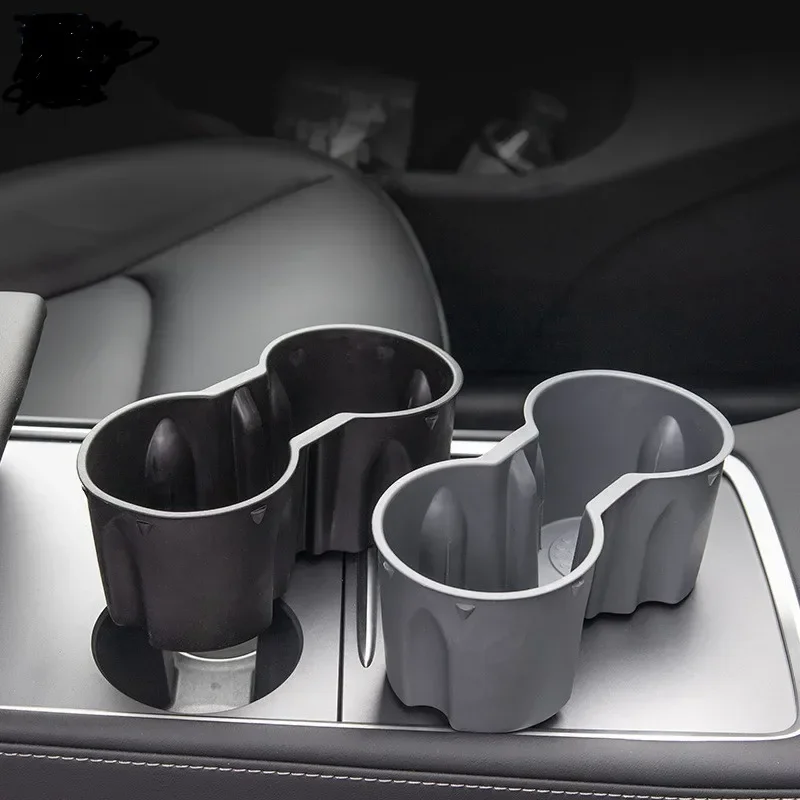 Non-slip Cup Holder for Tesla Model 3 Y Highland Center Console Storage Box Armrest Organiser Insert Phone Holder Accessories