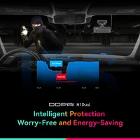 DDPAI N1 Dual 1296P Dash Cam Front and Rear Recording 135 Degree Wide Angle IPS Battery Protection Smart Parking Monitor App Con 3