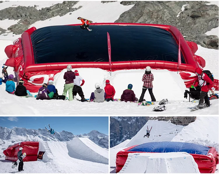 حصيرة تدريب منحدر التزلج الجاف القابلة للنفخ، سجادة أرضية