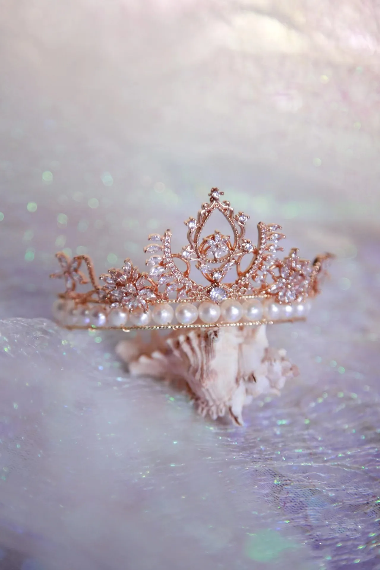 Dress Wedding Tiara Crystal Little Crown Head Jewelry 1/3 Bjd Doll Headdress