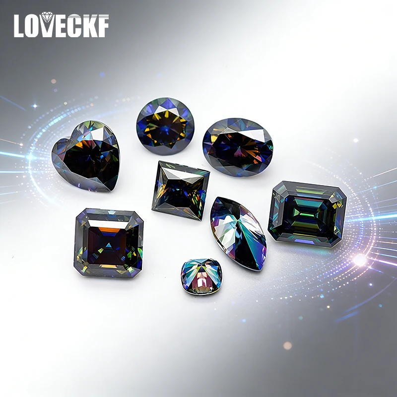 

Радужные фиолетовые камни из муассанита с сертификатом GRA, круглой/грушевидной/овальной/изумрудной/сердцевидной/подушкообразной/принцесс-образной/ассер-образной/радиант-образной огранки