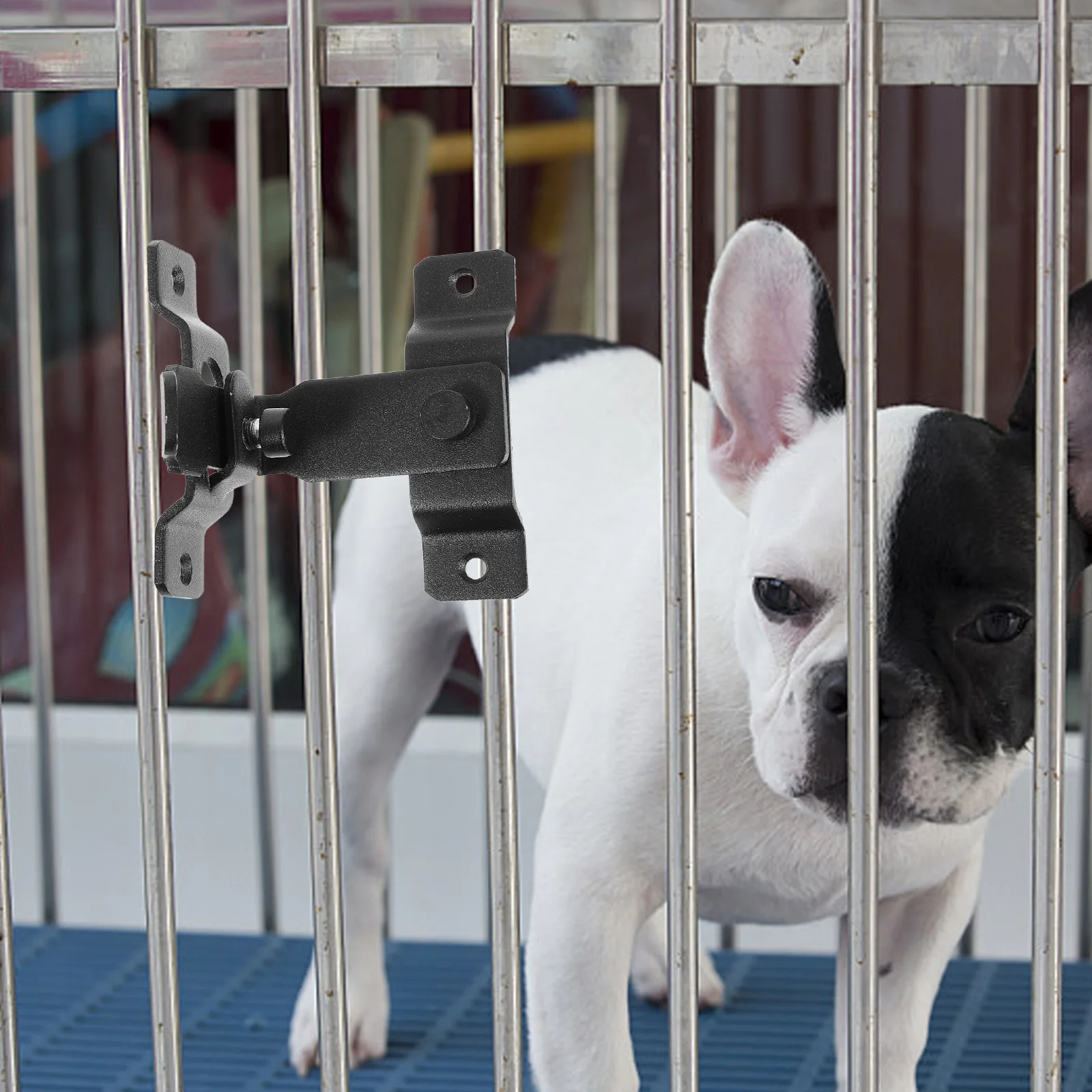 

Stainless Steel Door Latch for Barn Gate Right Angle Outdoor Garden Black Heavy Duty Gate Latch Locks for Wooden Fence Garage