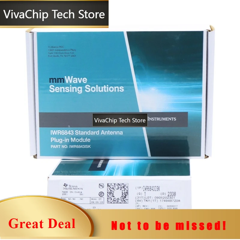 VivaChip TechIWR6843ISK IWR6843 Smart Millimeter Wave Sensor With Standard Antenna Plug-in Module High-Precision For Consumer El