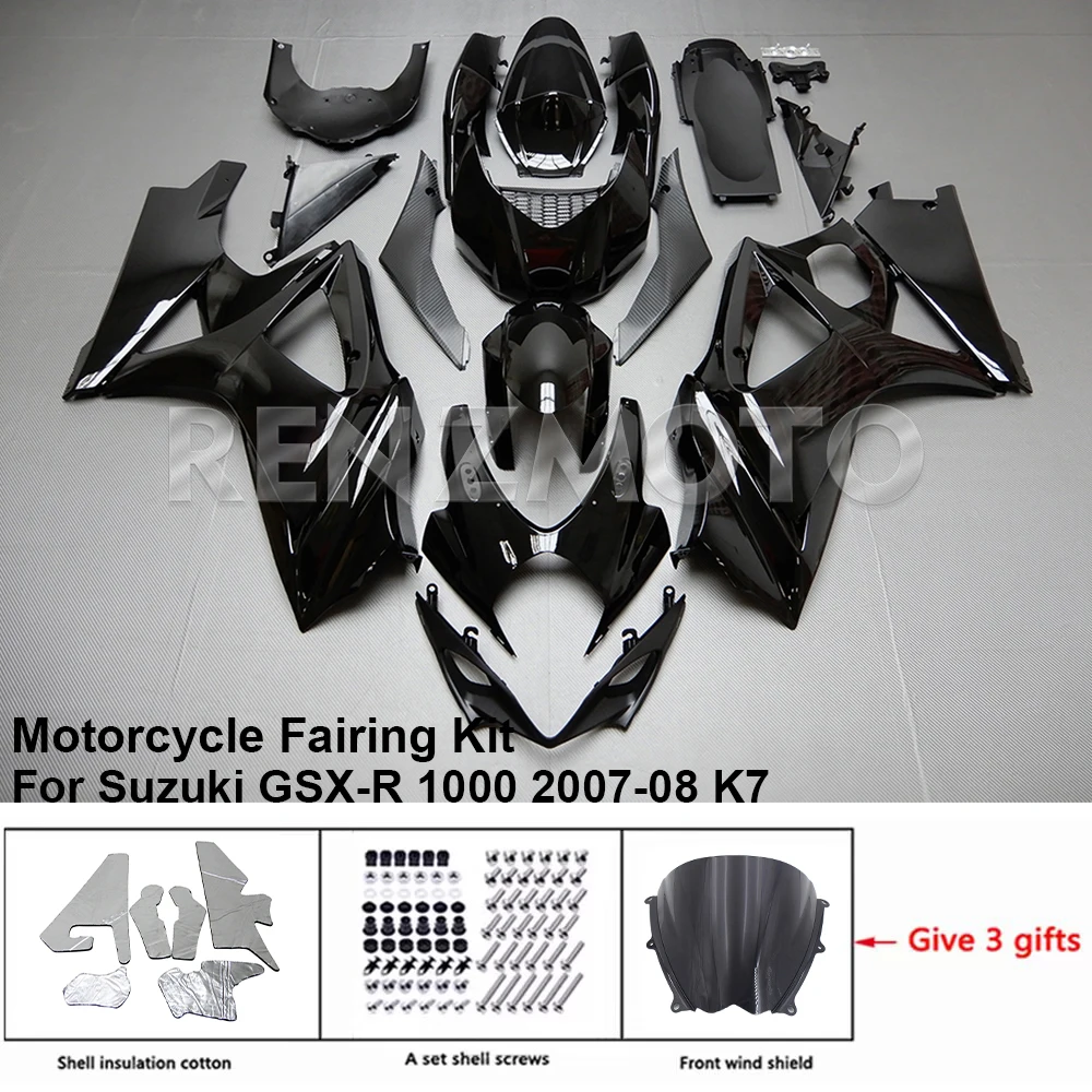 Motorcycle Set Body Kit Fairing For Suzuki GSX-R 1000 2007-2008 K7 GSXR 1000 Plastic Guard Plate Accessories Shell S1007-125a