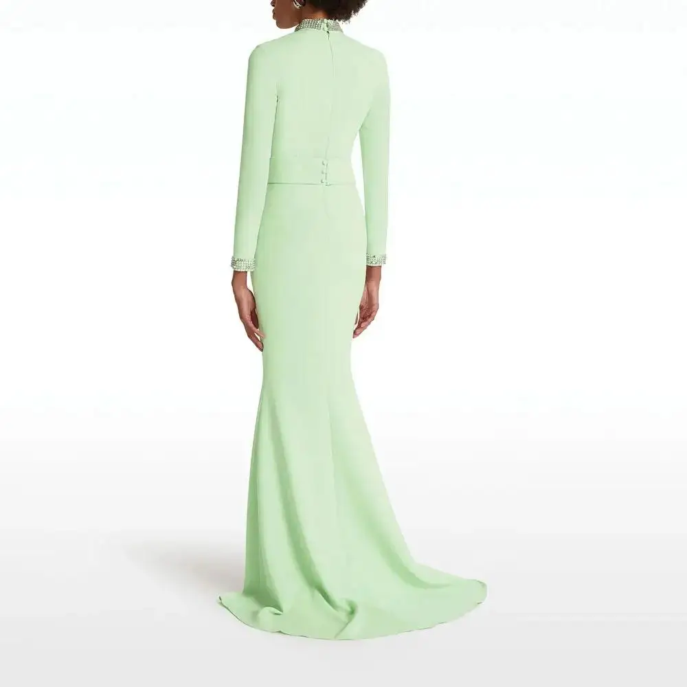 customized Olis NEW Evening Dress Floor Length Luxury Birthday Full Sleeves Summer Elegant Wedding Party Gowns For Women
