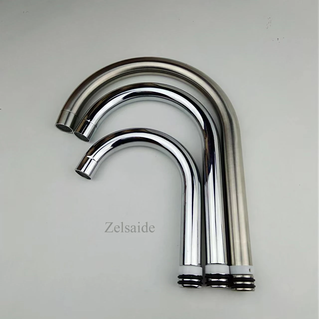 stainless steel kitchen sink faucet plug-in pipe elbow outlet Tube, chrome / brushed intubation elbow rod