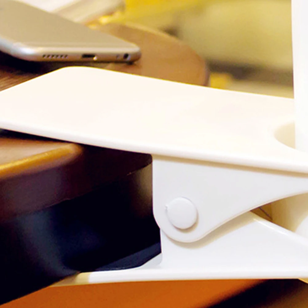 

Cup Holder Clip for Table Multifunctional Desk Side Mug Clamp Water Drink Phone Cosmetics Stationery ABS Material Office