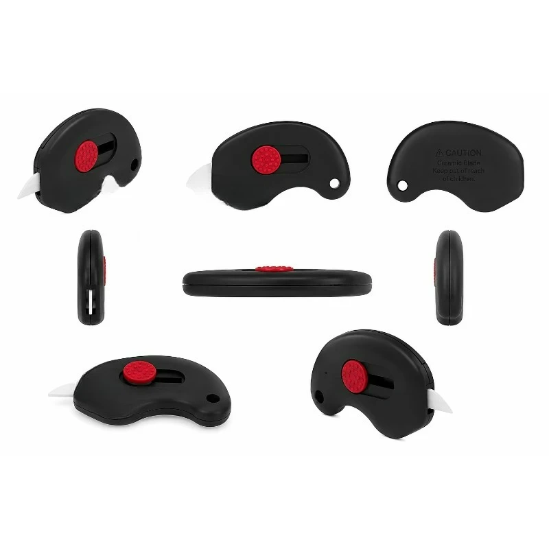 2-Pack Magnetic Ceramic Box Cutters with Retractable Blades
