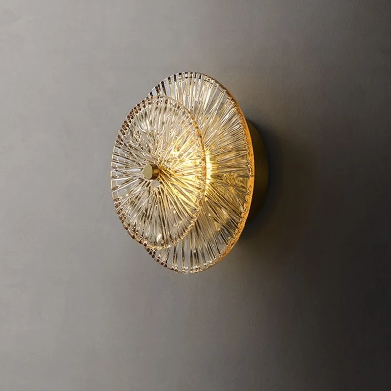 Nordic Glass Luxury Wall Light Modern Minimalist Living Room Background Wall Lamp Staircase Corridor Hotel Bedroom Bedside Lamp