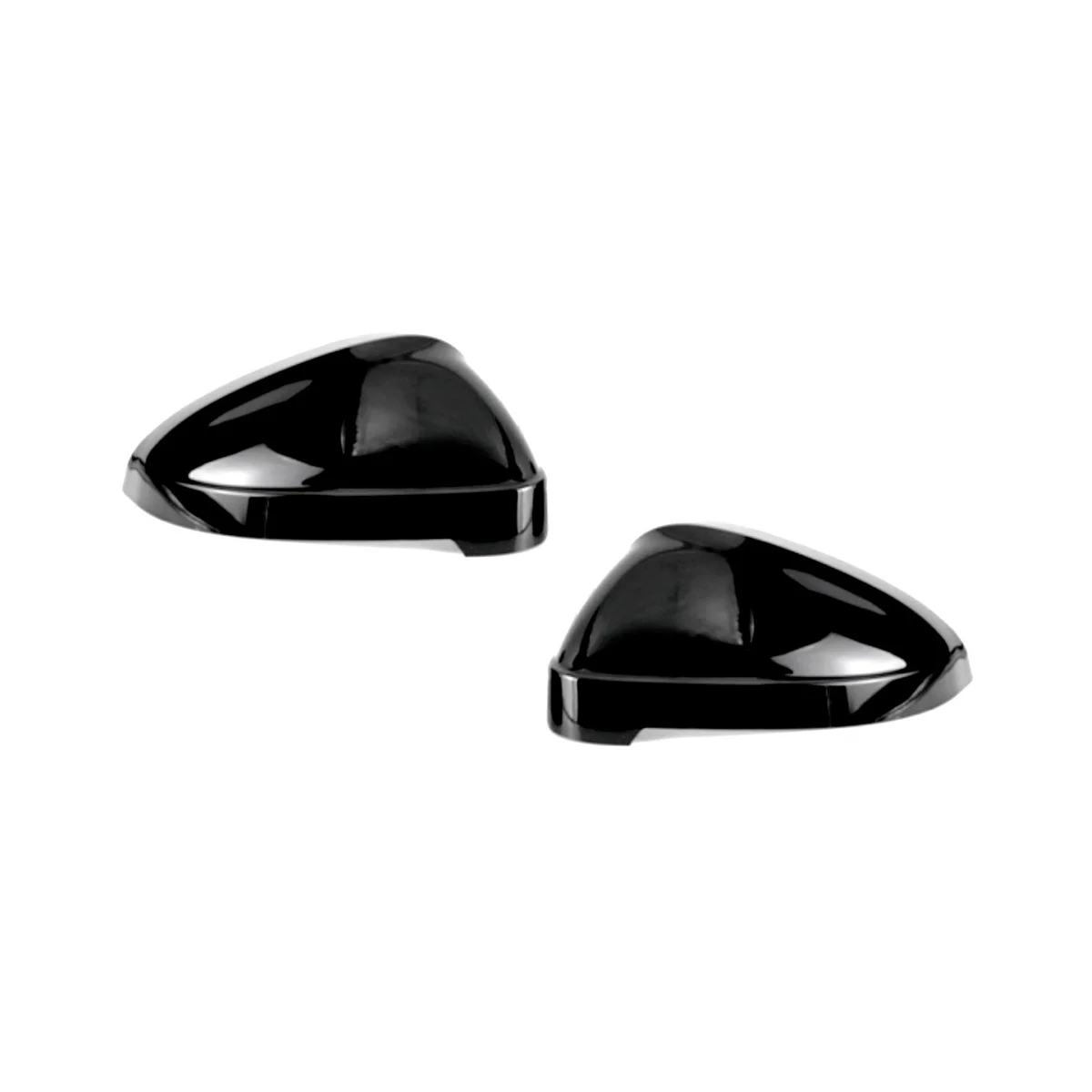 Side Wing Mirror Caps for Audi A4 A5 B9 2017-2023 S4 RS4 S5 RS5 Replace Covers , Black Without Blind Spot Assist